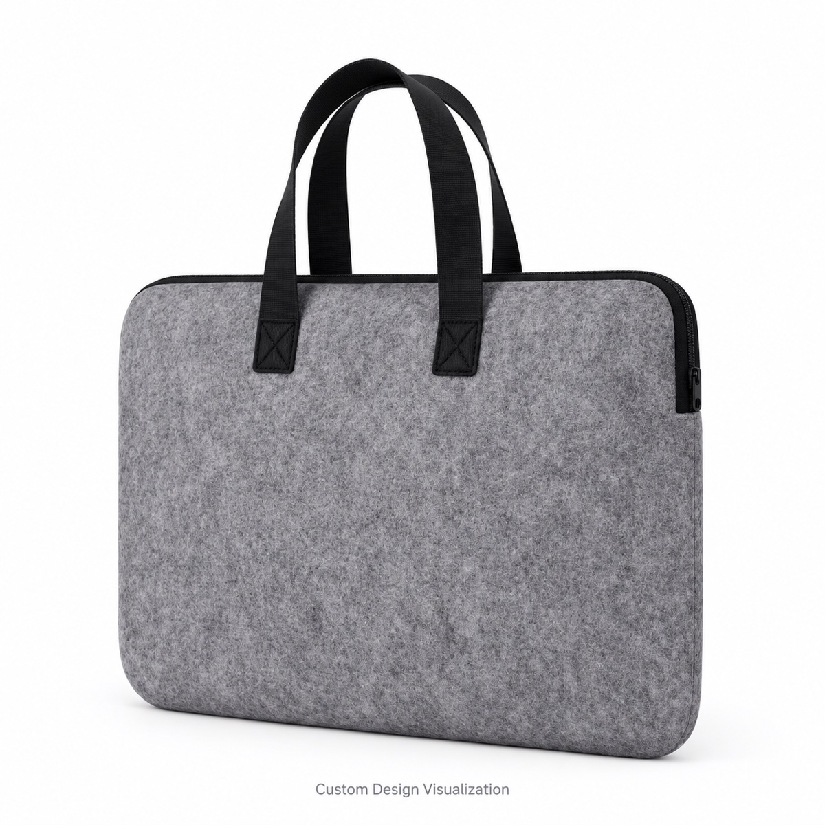 Funda para portátil de fieltro con dos asas de cinta y cremallera superior OEM ODM · Bolsas para laptop product reference