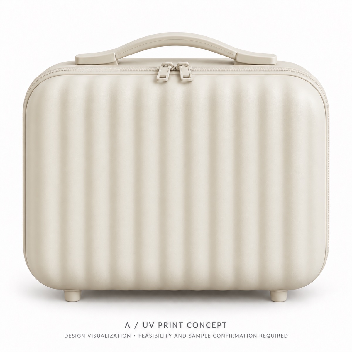 Custom Ribbed ABS Hard-Shell Vanity Case with Top Handle OEM ODM — Yunshengyuan listing image 1601983009713 view 2