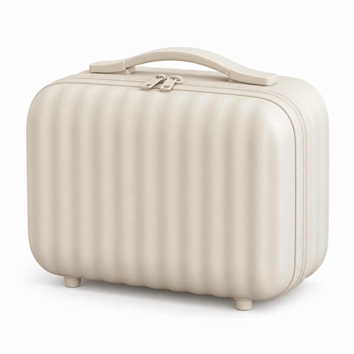 Custom Ribbed ABS Hard-Shell Vanity Case with Top Handle OEM ODM — Yunshengyuan listing image 1601983009713