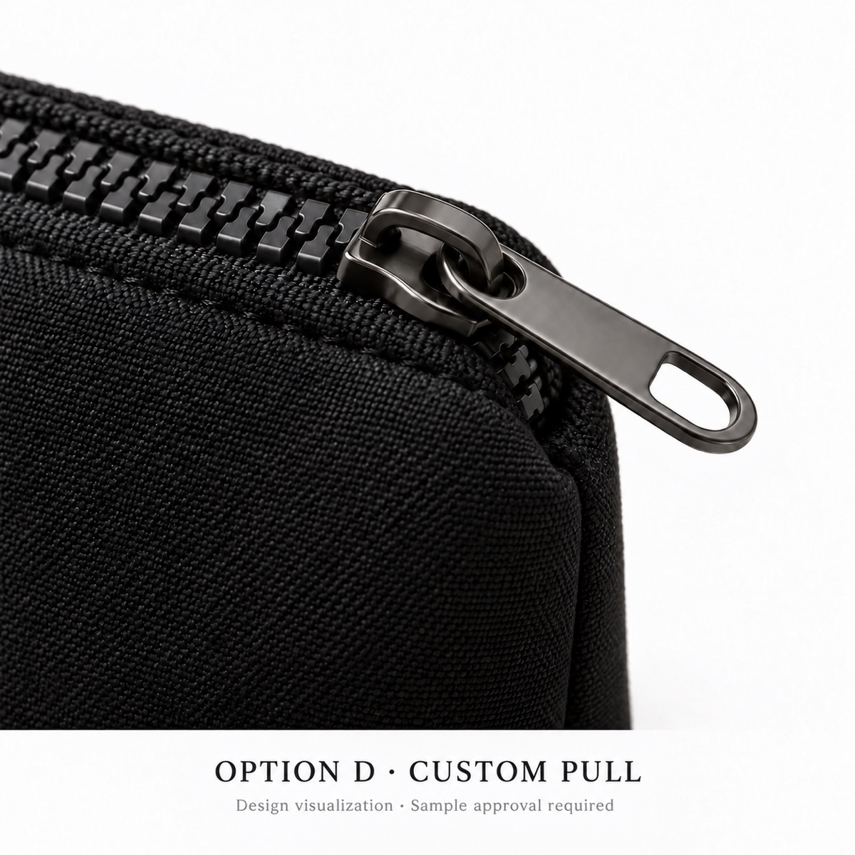 Custom Black Nylon Cosmetic Pouch with Gusset and Zipper OEM ODM — Yunshengyuan listing image 1601983034543 view 5