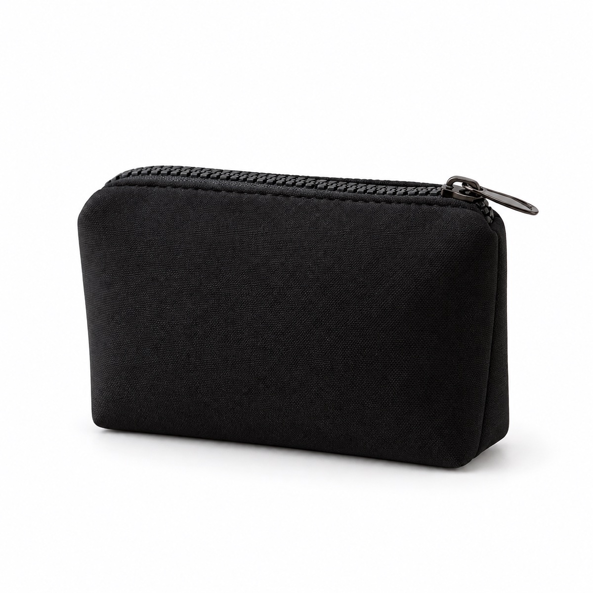 Custom Black Nylon Cosmetic Pouch with Gusset and Zipper OEM ODM — Yunshengyuan listing image 1601983034543