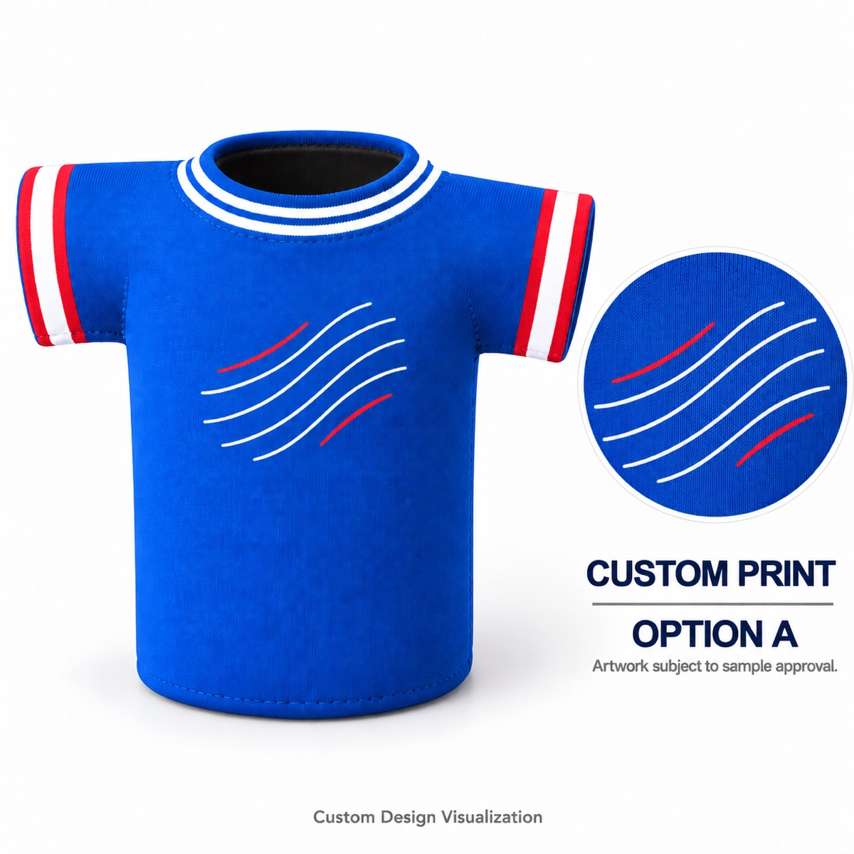 Custom Jersey-Shaped Neoprene Bottle Sleeve OEM ODM — Yunshengyuan listing image 1601983058839 view 2