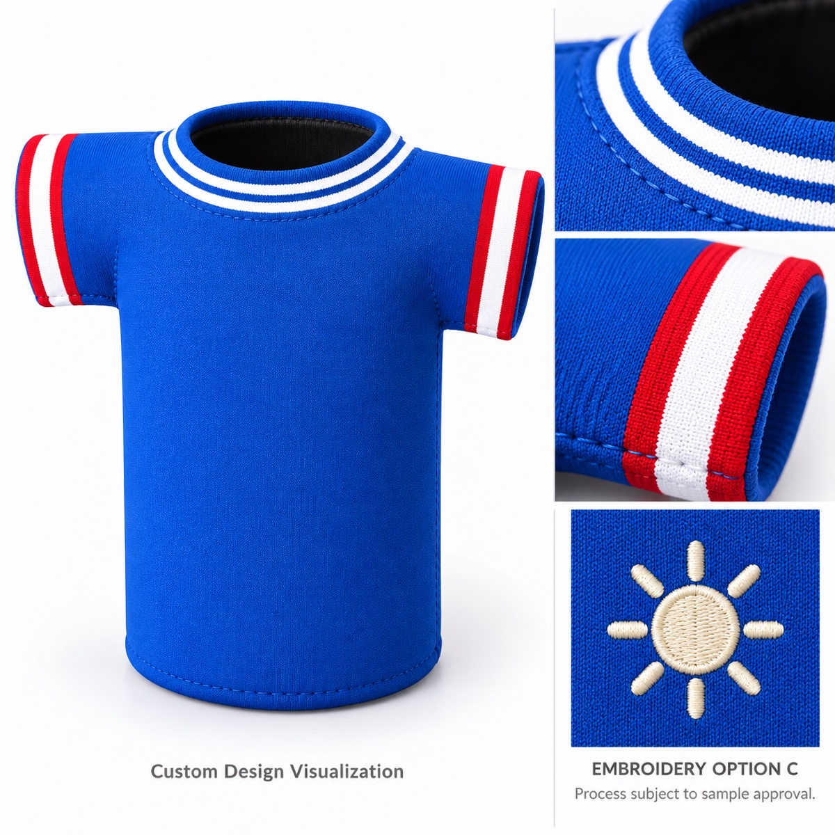 Custom Jersey-Shaped Neoprene Bottle Sleeve OEM ODM — Yunshengyuan listing image 1601983058839 view 5