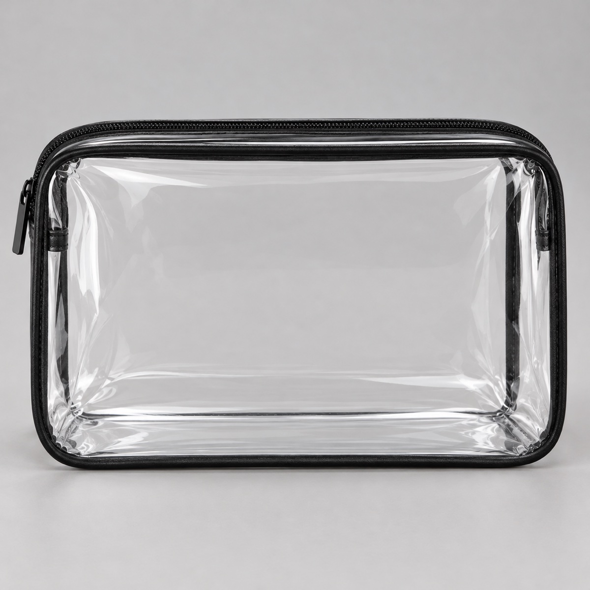 Custom Clear PVC Cosmetic Pouch with Black Binding and Zipper OEM ODM — Yunshengyuan listing image 1601983916821 view 3