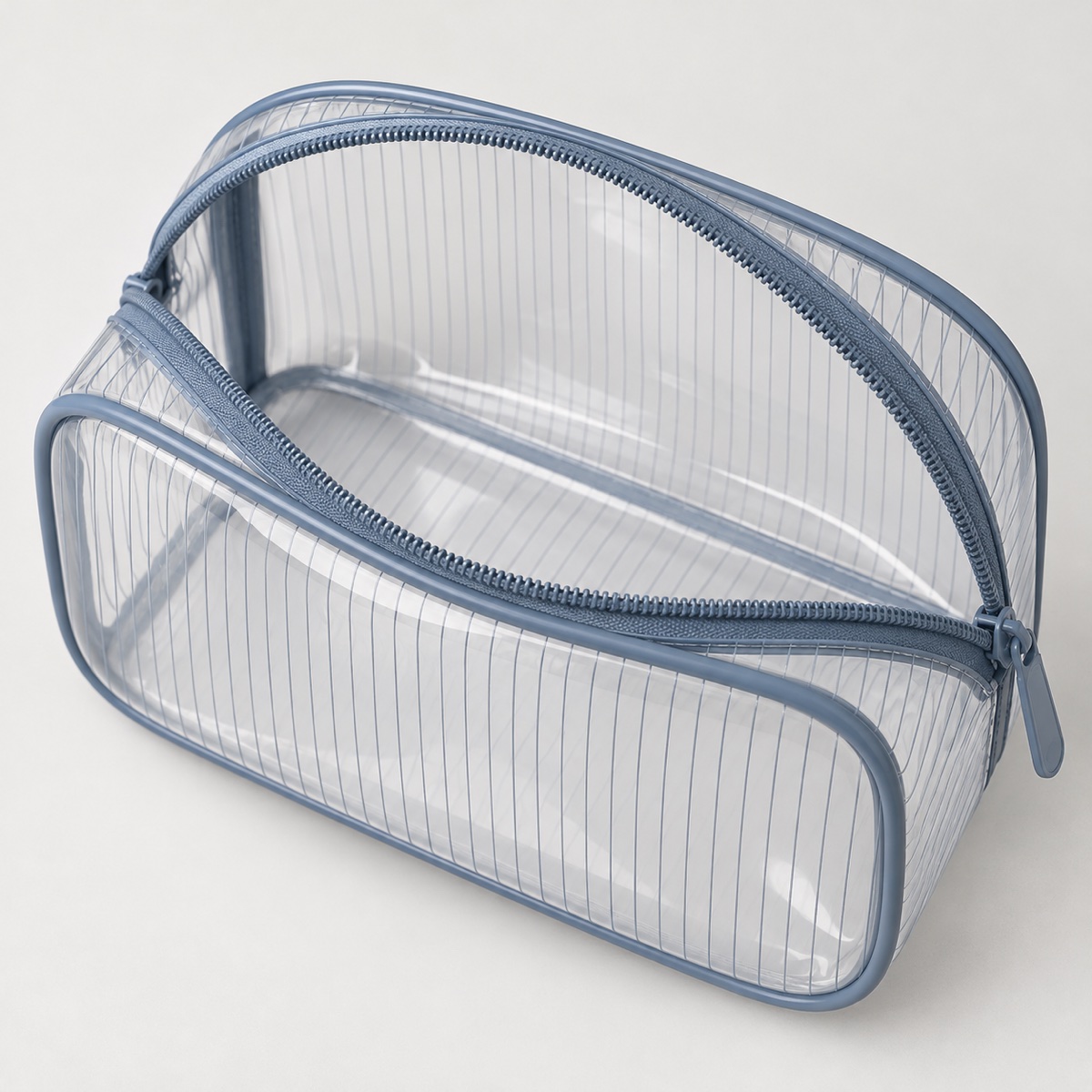 Custom Clear PVC Cosmetic Pouch Set with Ring Pulls OEM ODM — Yunshengyuan listing image 1601984061764 view 6