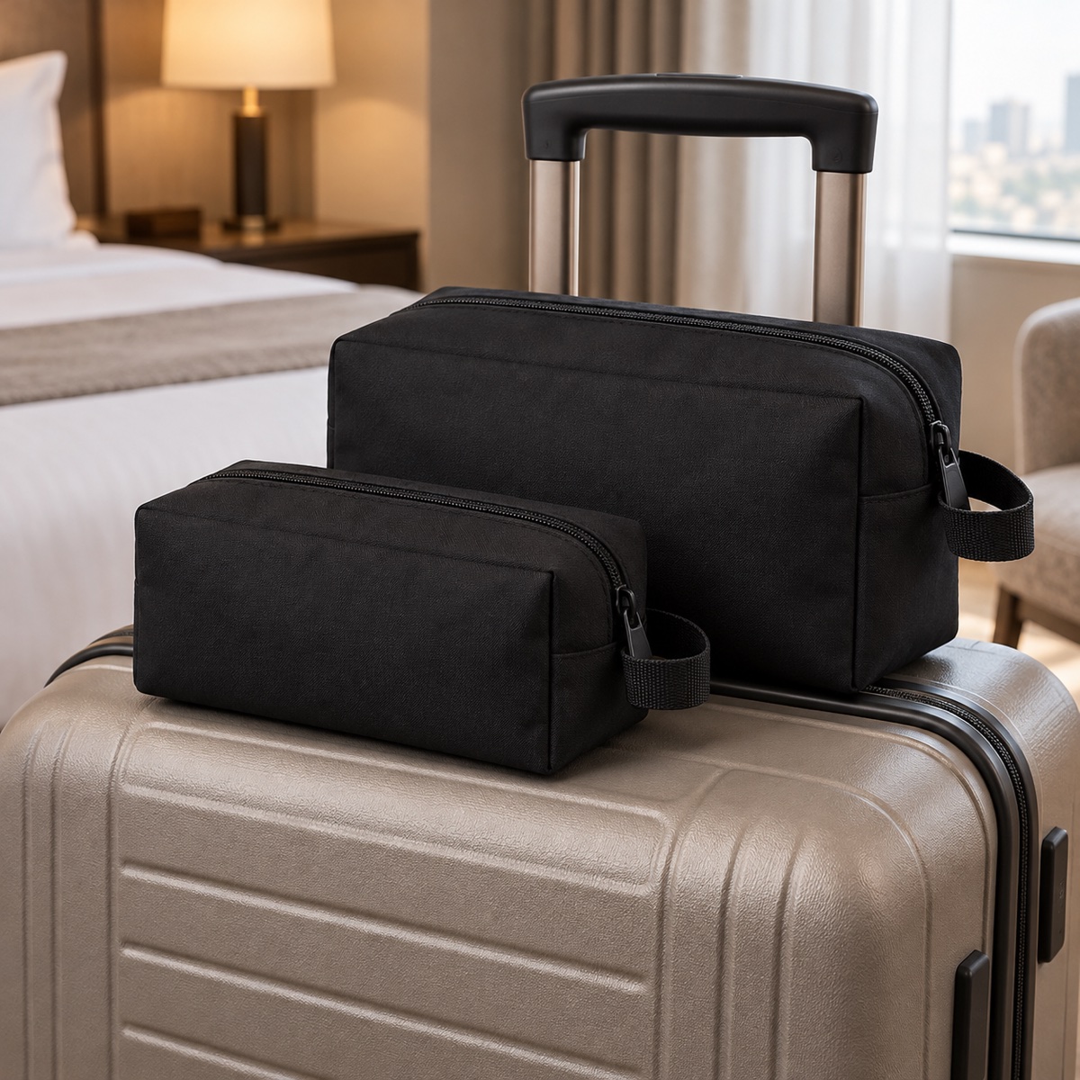 Custom Large-Capacity Polyester Cosmetic Bag with Zipper OEM ODM — Yunshengyuan listing image 1601988287114 view 4