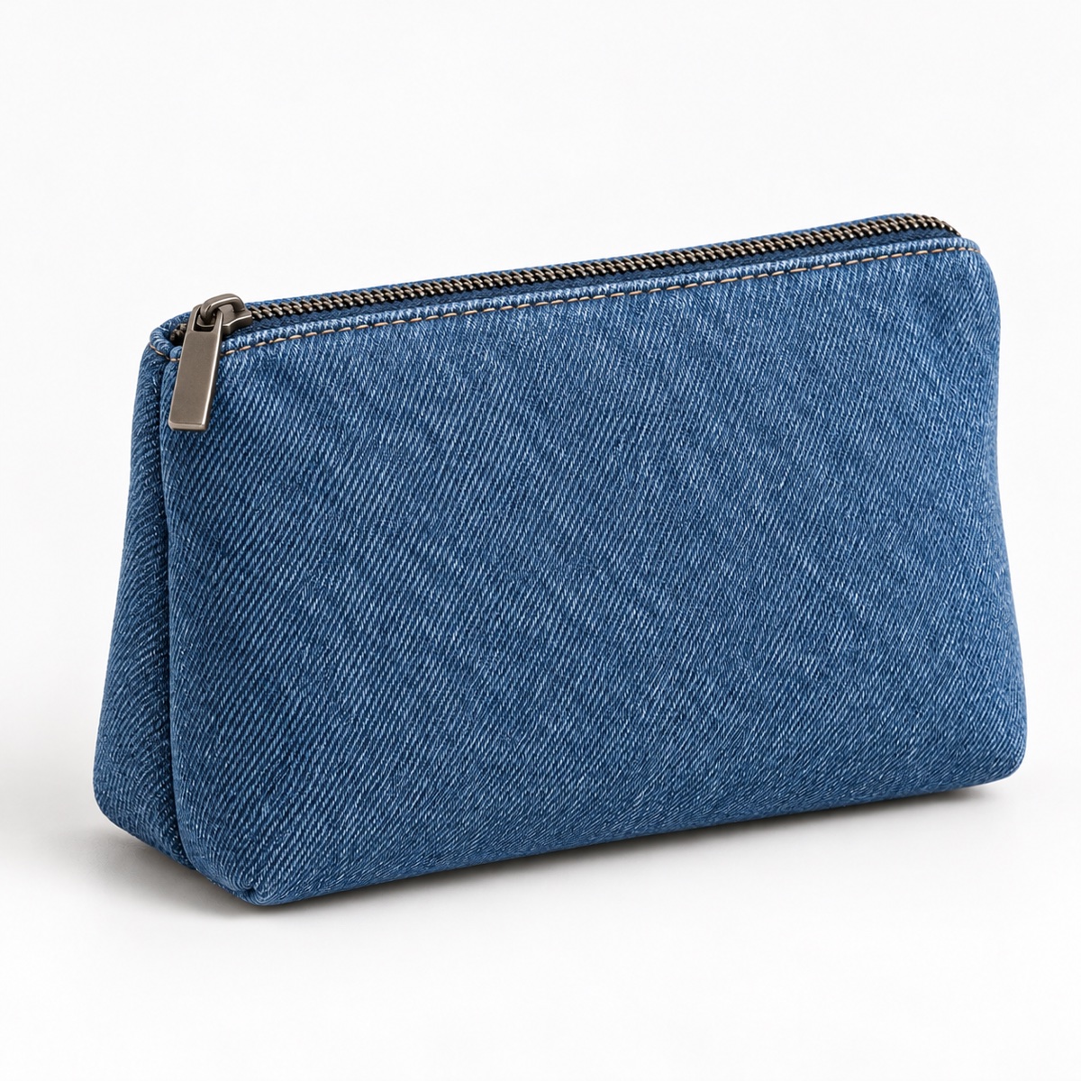 Custom Denim Cosmetic Bag with Zipper for Travel OEM ODM — Yunshengyuan listing image 1601988458193 view 3