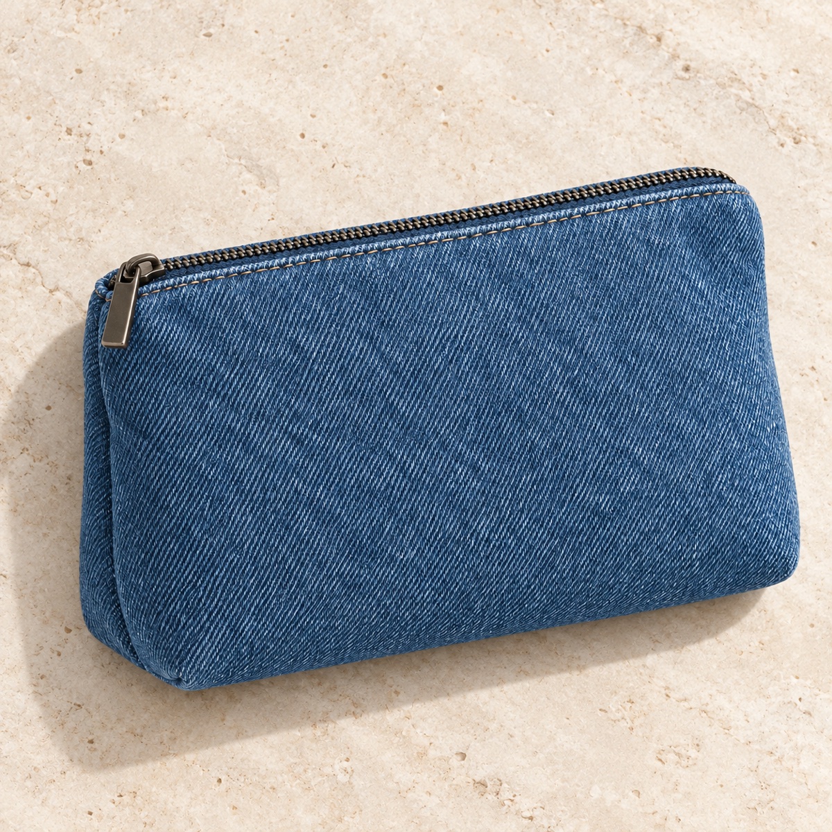 Custom Denim Cosmetic Bag with Zipper for Travel OEM ODM — Yunshengyuan listing image 1601988458193 view 4