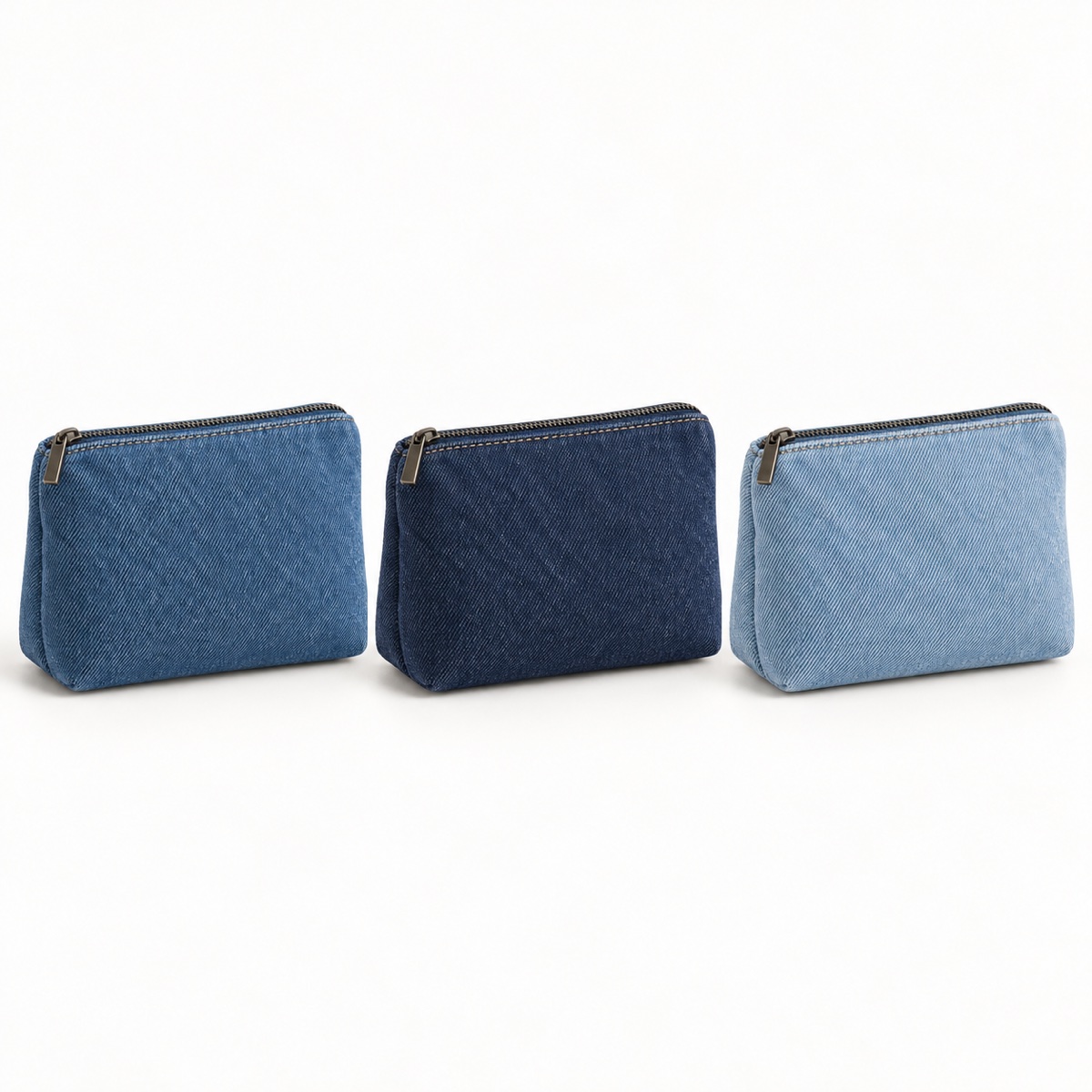 Custom Denim Cosmetic Bag with Zipper for Travel OEM ODM — Yunshengyuan listing image 1601988458193 view 5