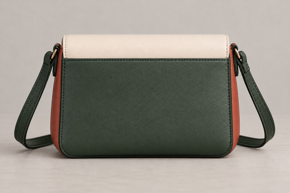 Custom Color-Block PU Flap Shoulder Bag with Single Strap OEM ODM — Yunshengyuan listing image 1601988797617 view 3