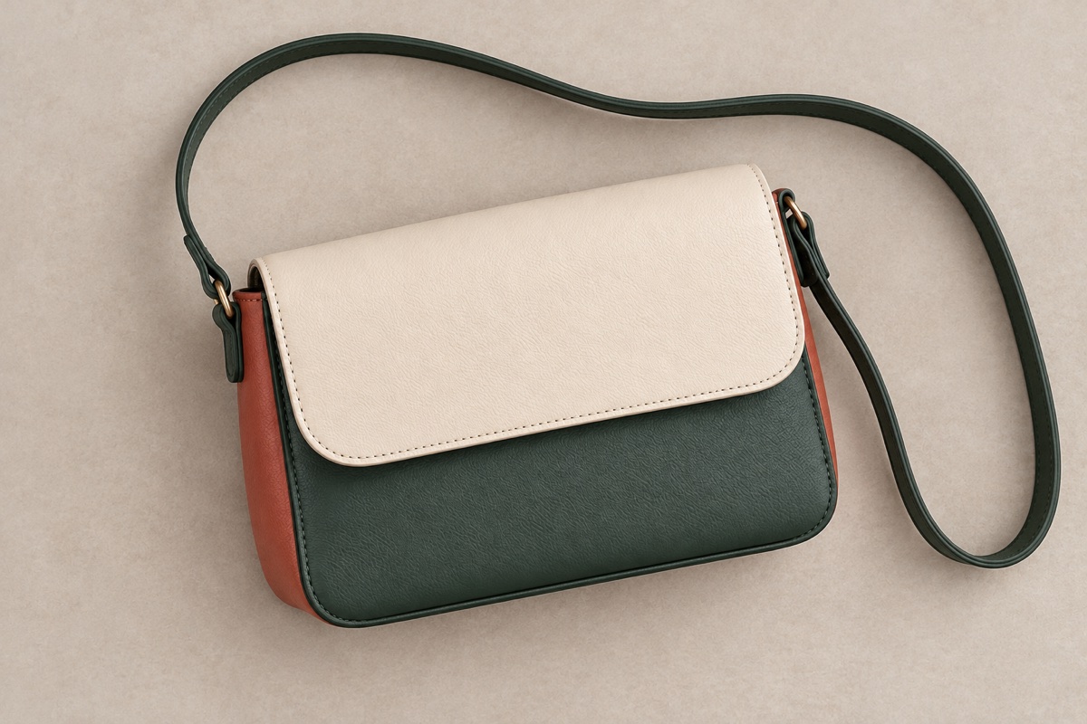 Custom Color-Block PU Flap Shoulder Bag with Single Strap OEM ODM — Yunshengyuan listing image 1601988797617 view 5