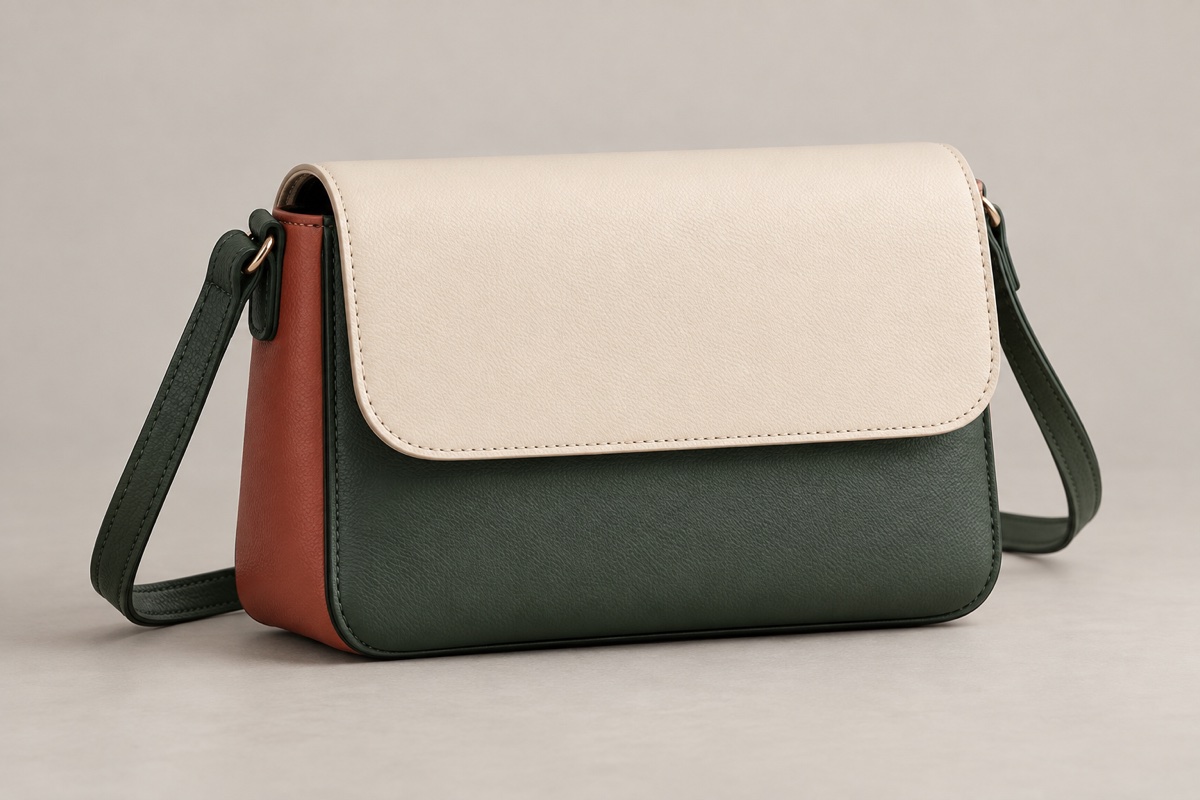 Custom Color-Block PU Flap Shoulder Bag with Single Strap OEM ODM — Yunshengyuan listing image 1601988797617