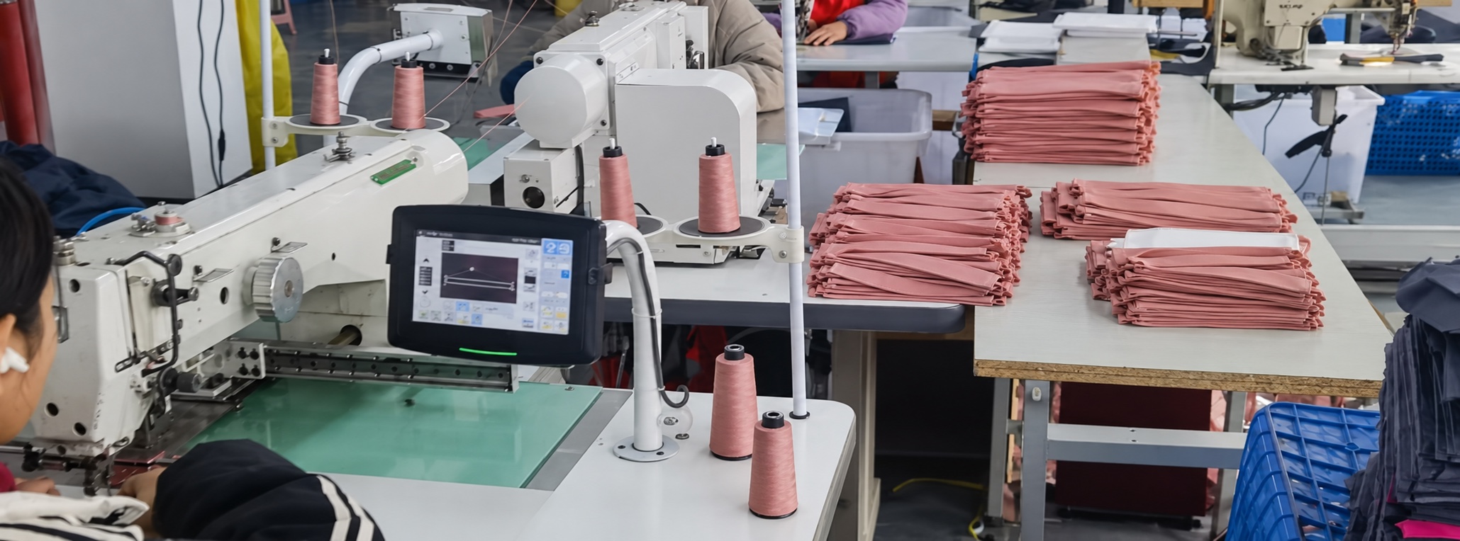 Máquina de coser y componentes