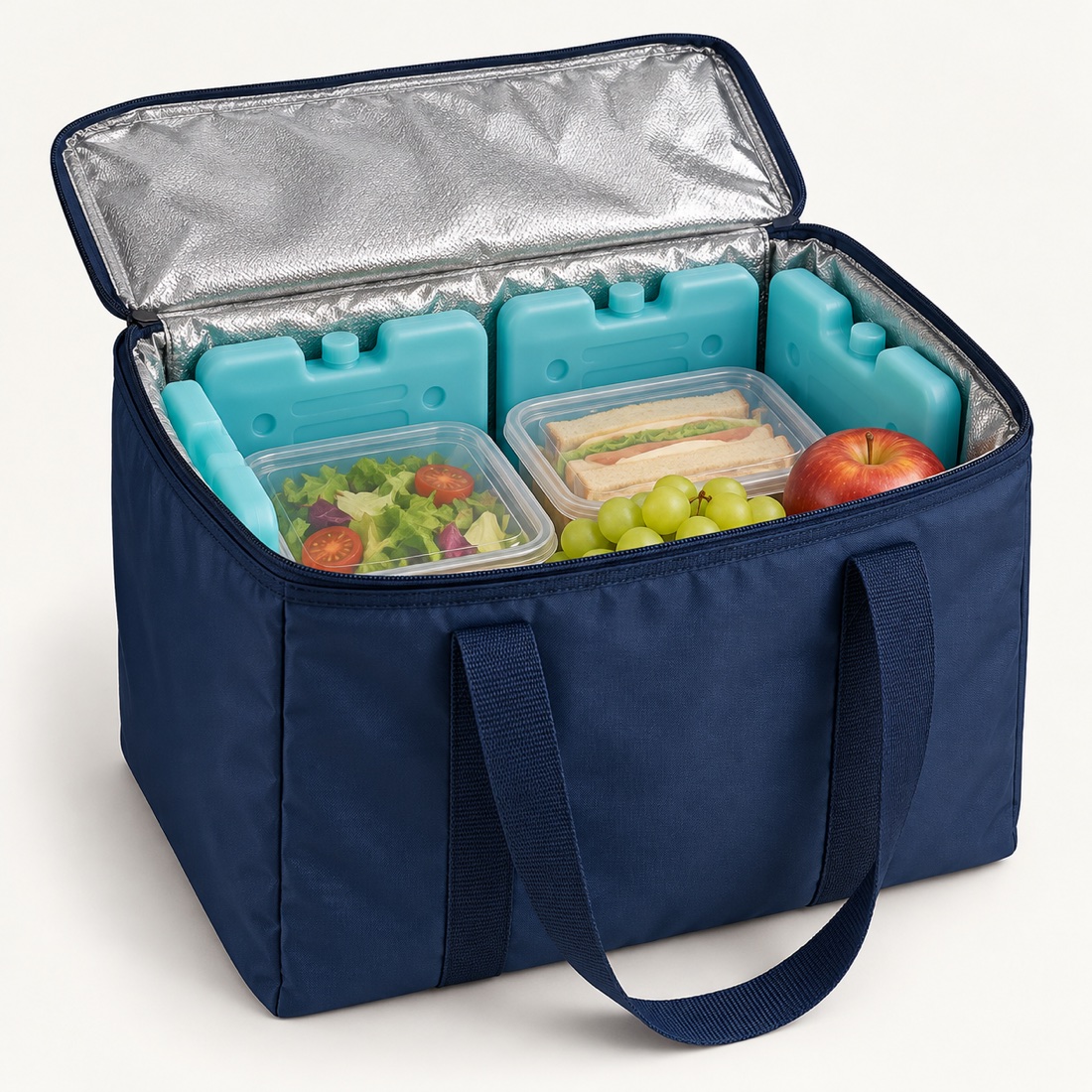 Insulated food cooler bag with ice-pack panel from Yunshengyuan supplier listing